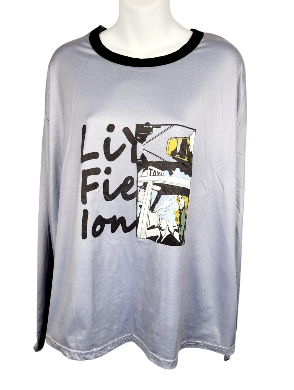 2/$20 Y2K Light Purple Funny Graphic Sweatshirt Top Size: XL